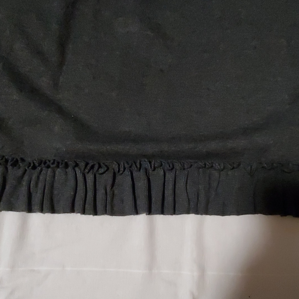 Heather Grey Long Ruffled Cardigan - Picture 4 of 5